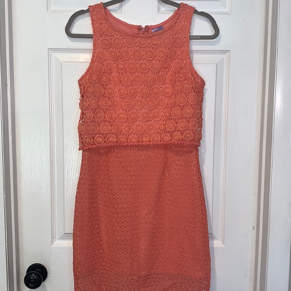 Coral Summer Mini Dress